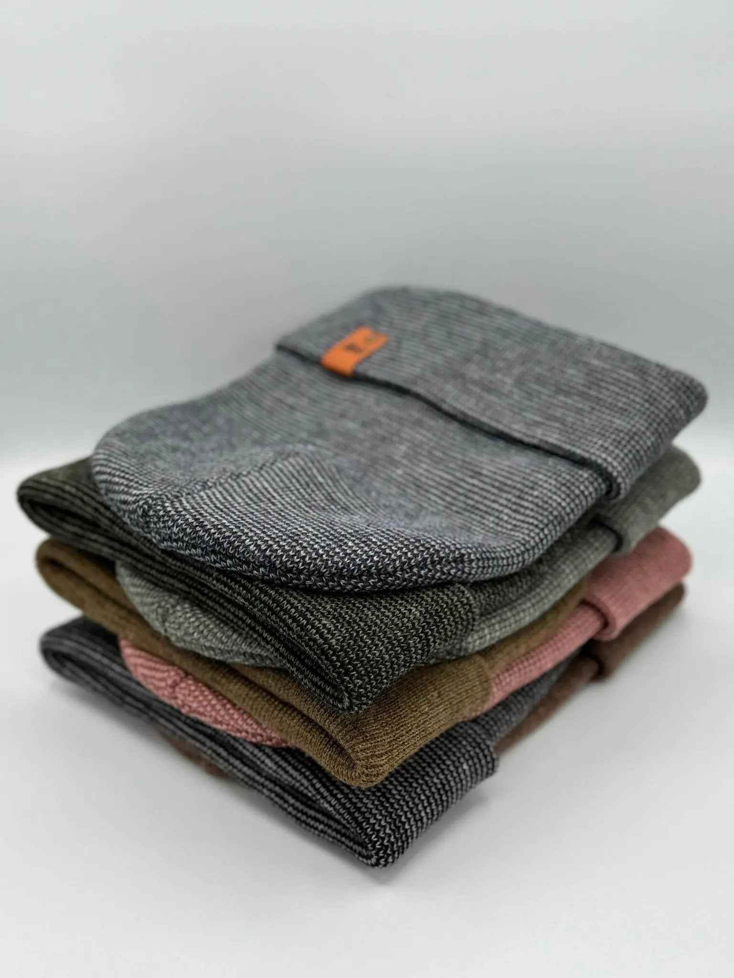 HAAKWEAR Classic Fusion Cuffed Beanie - Black / Gray, Made in USA