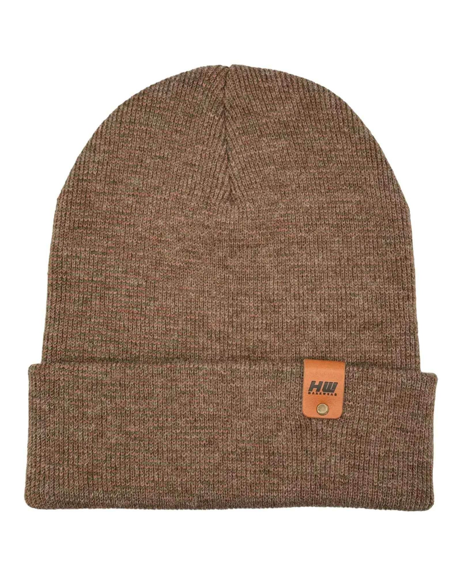 HAAKWEAR Classic Fusion Cuffed Beanie - Burgundy / Green, Made in USA