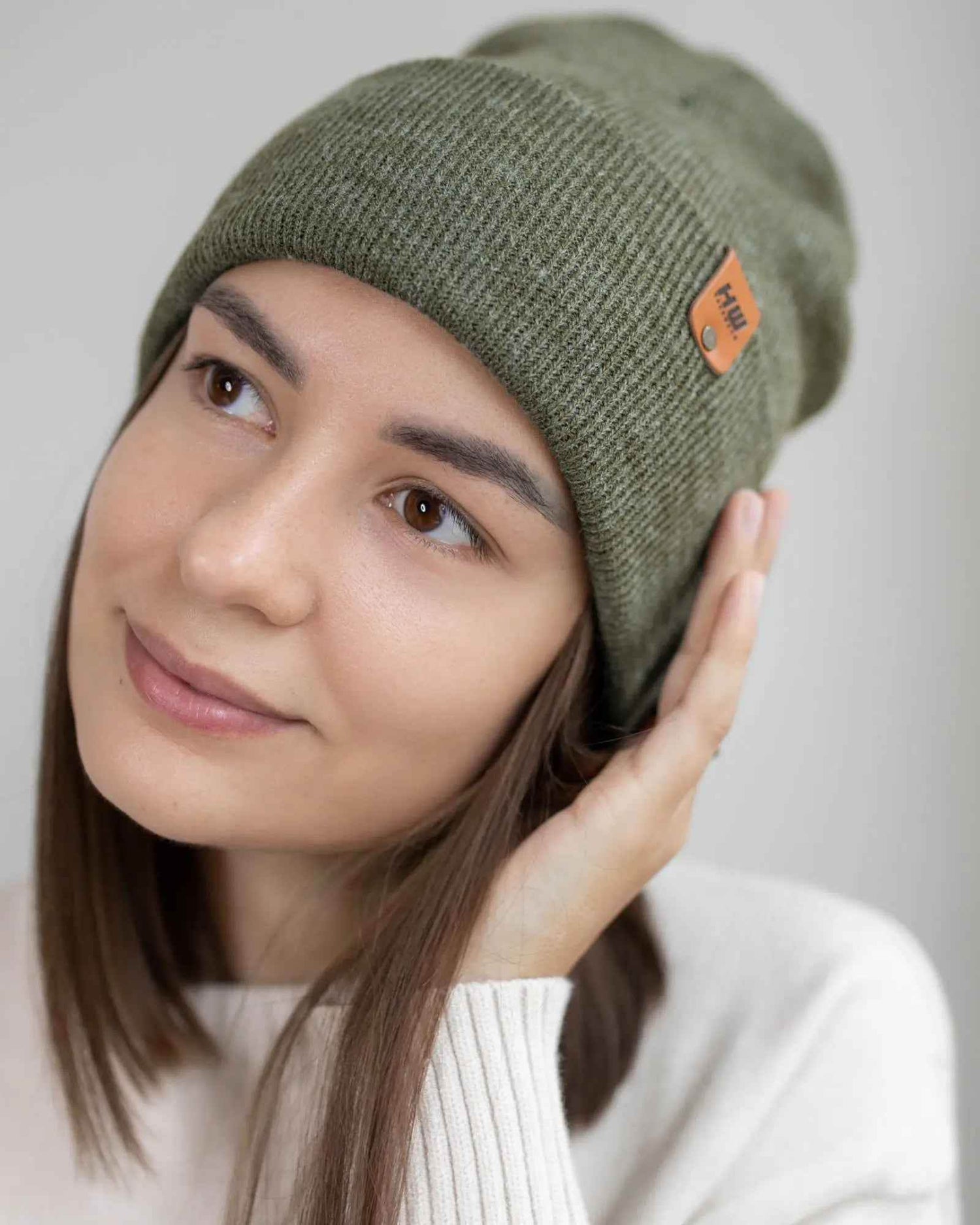 HAAKWEAR Knit Cuffed Classic Beanie / Hat - Forest Green, Made in USA