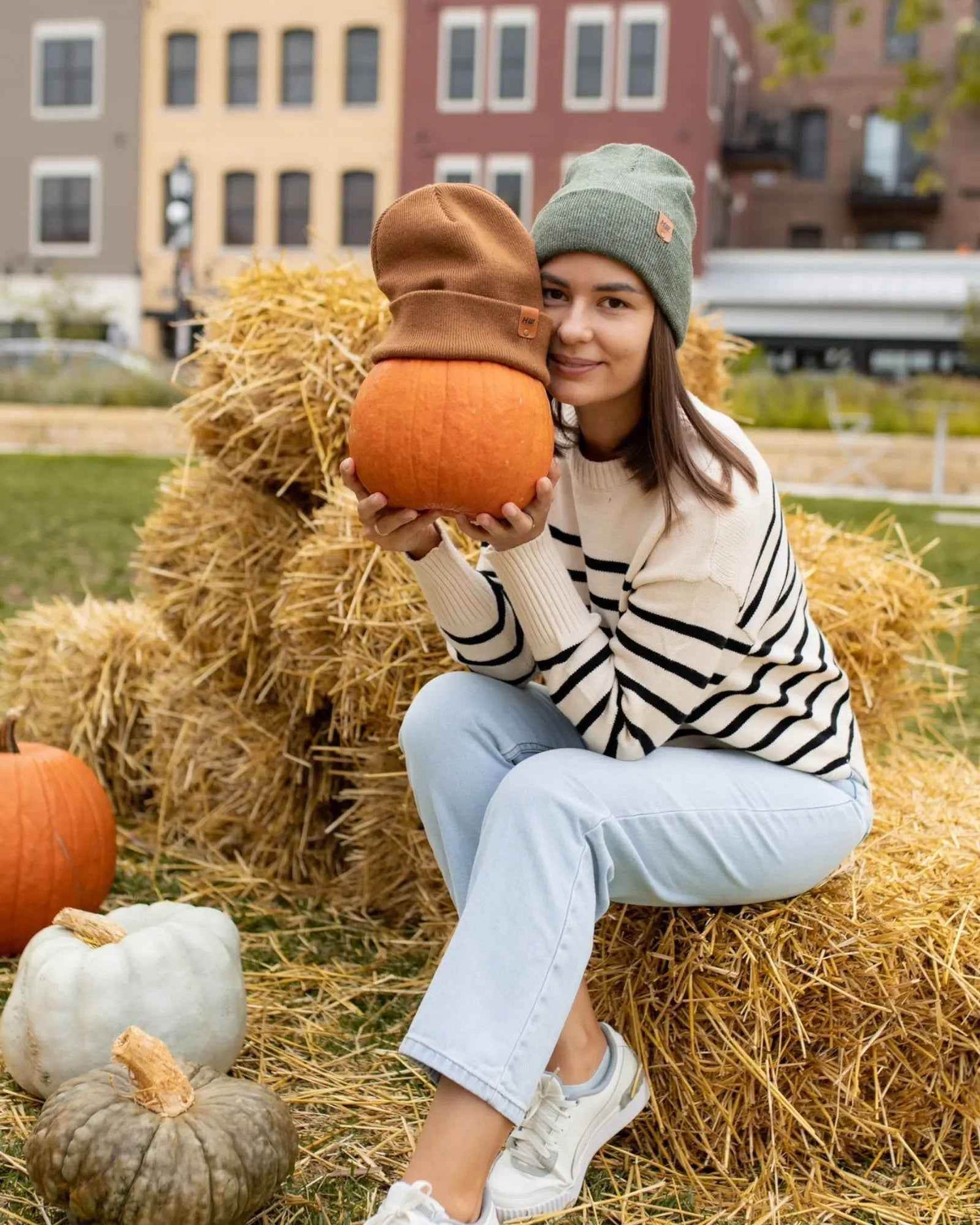 HAAKWEAR Knit Cuffed Classic Beanie / Hat - Forest Green, Made in USA