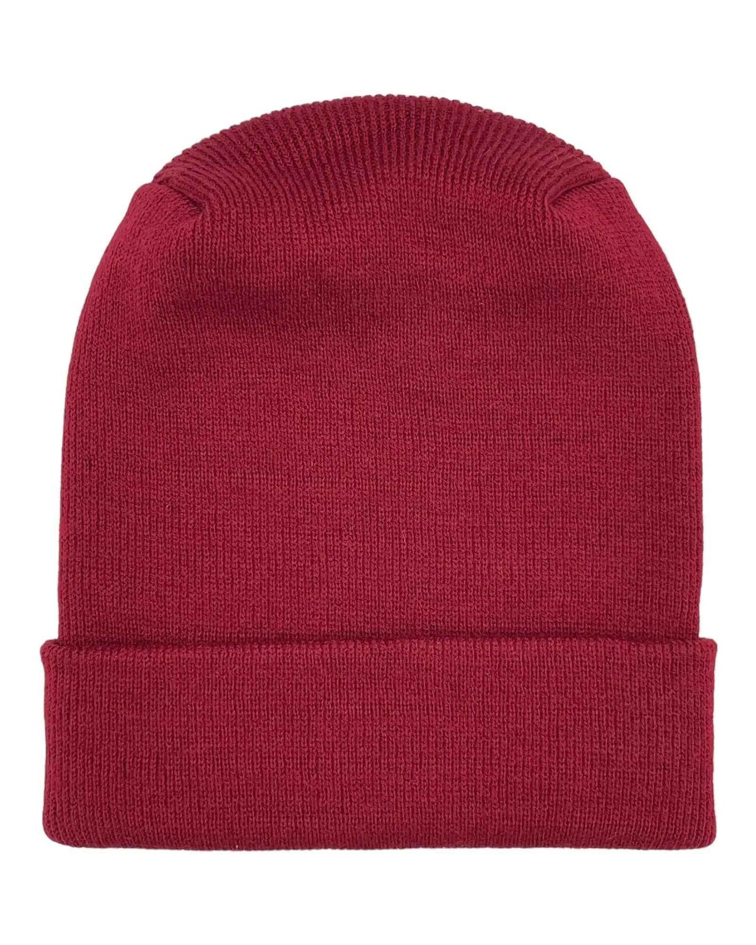 NEW HAAKWEAR H-Stitch Cuffed Beanie - Designed and Made in USA (Patented Design) - Burnt Maroon