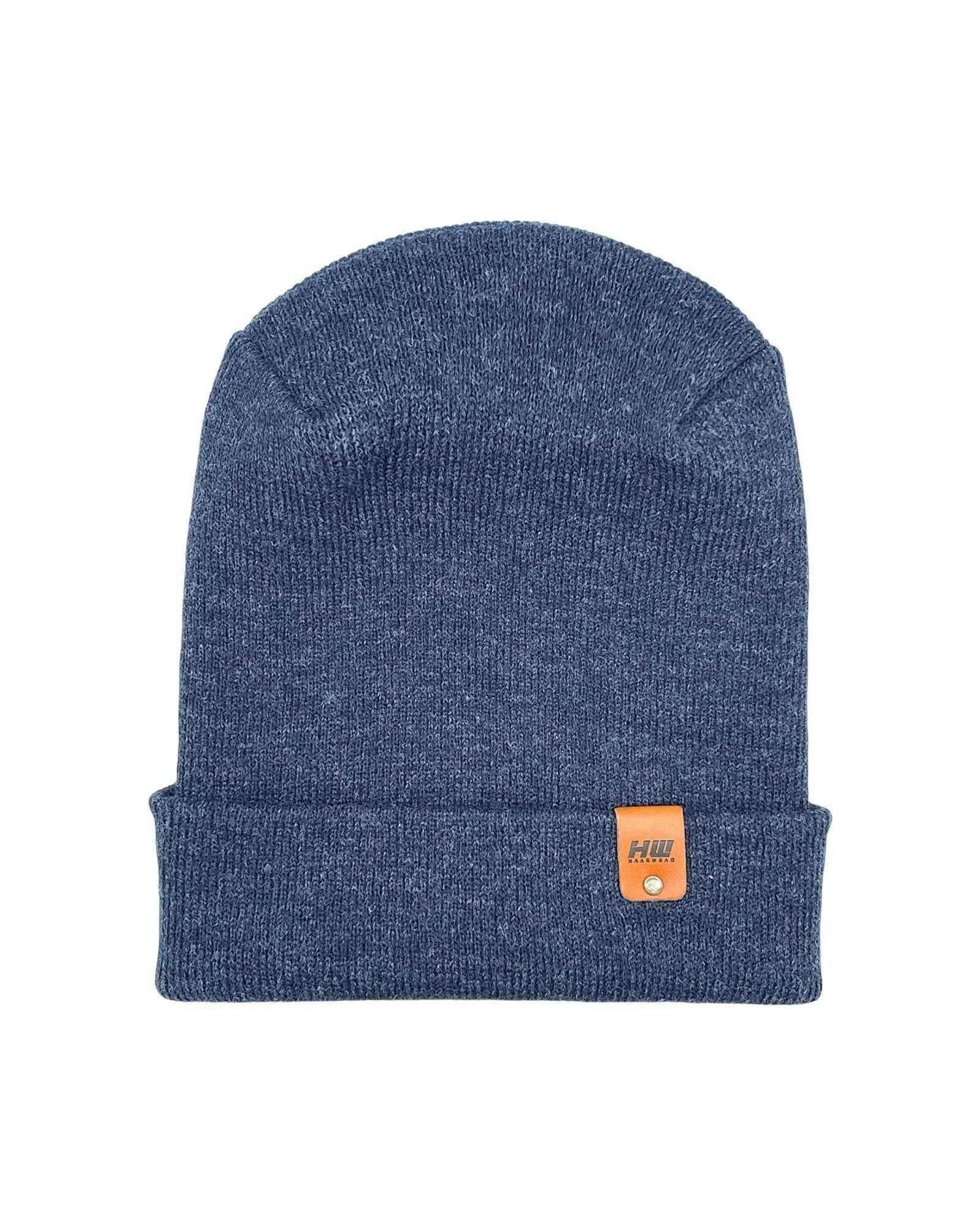 NEW HAAKWEAR H-Stitch Cuffed Beanie - Designed and Made in USA (Patented Design) - Denim Blue