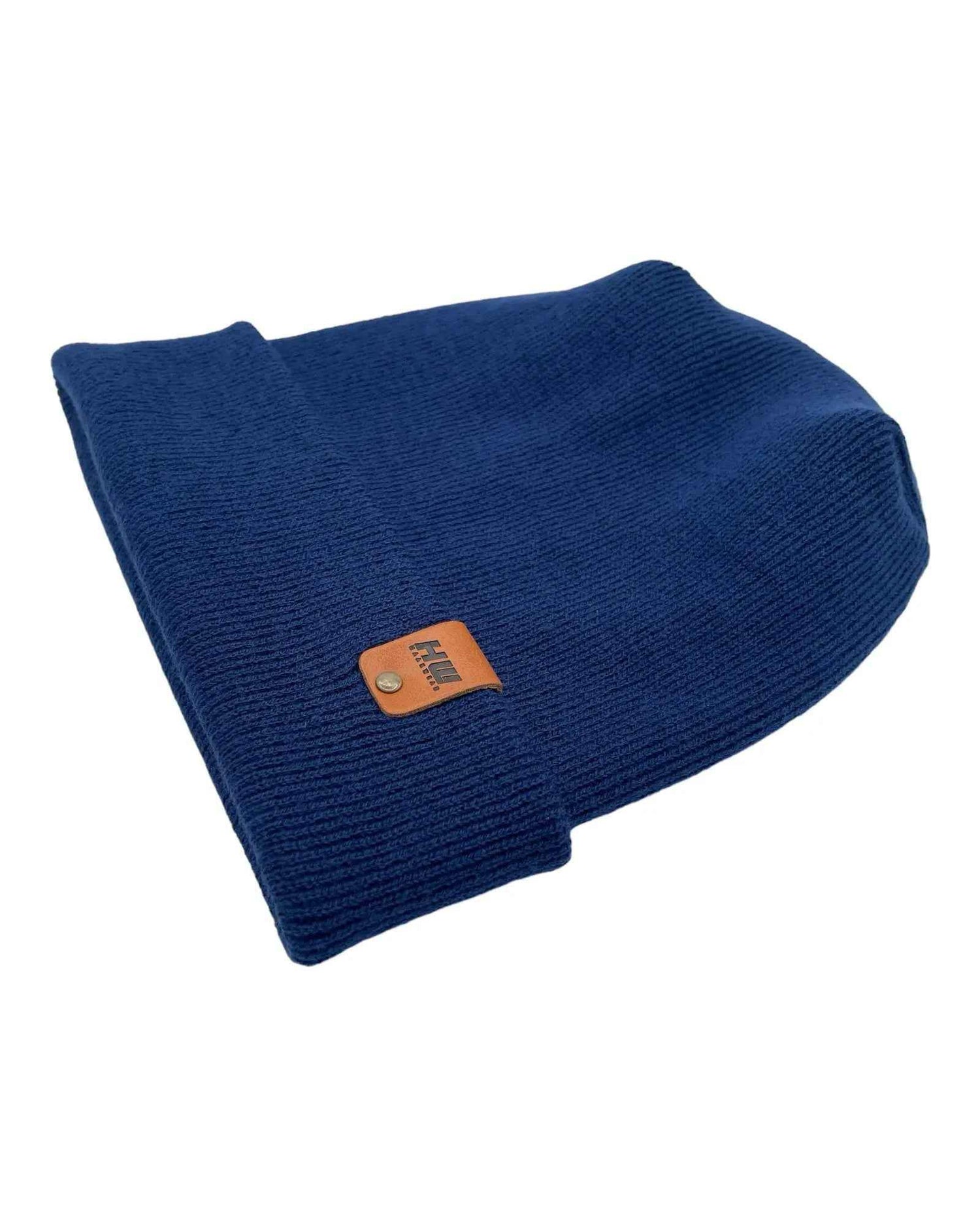 NEW HAAKWEAR H-Stitch Cuffed Beanie - Designed and Made in USA (Patented Design) - Sapphire Blue