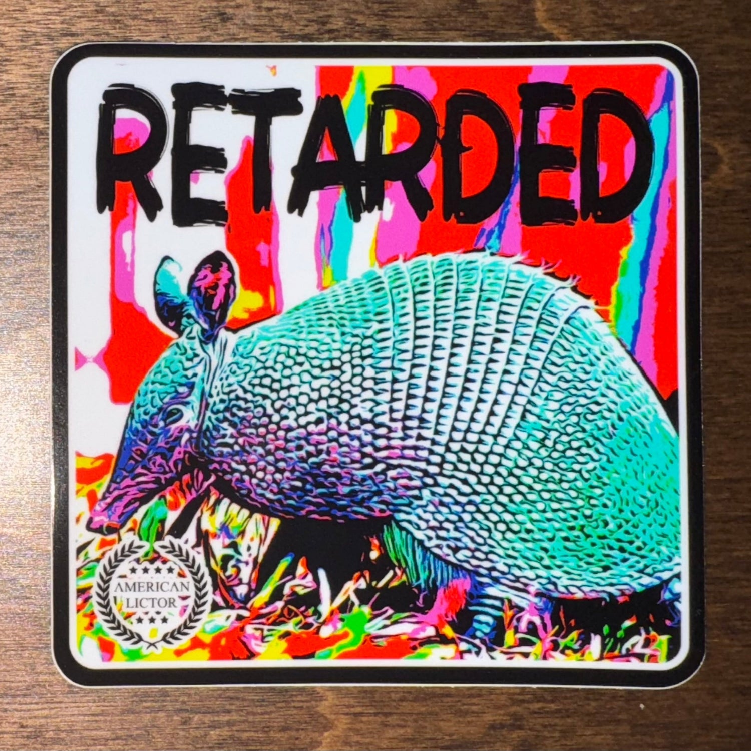 Sticker: Armadillo - Retarded