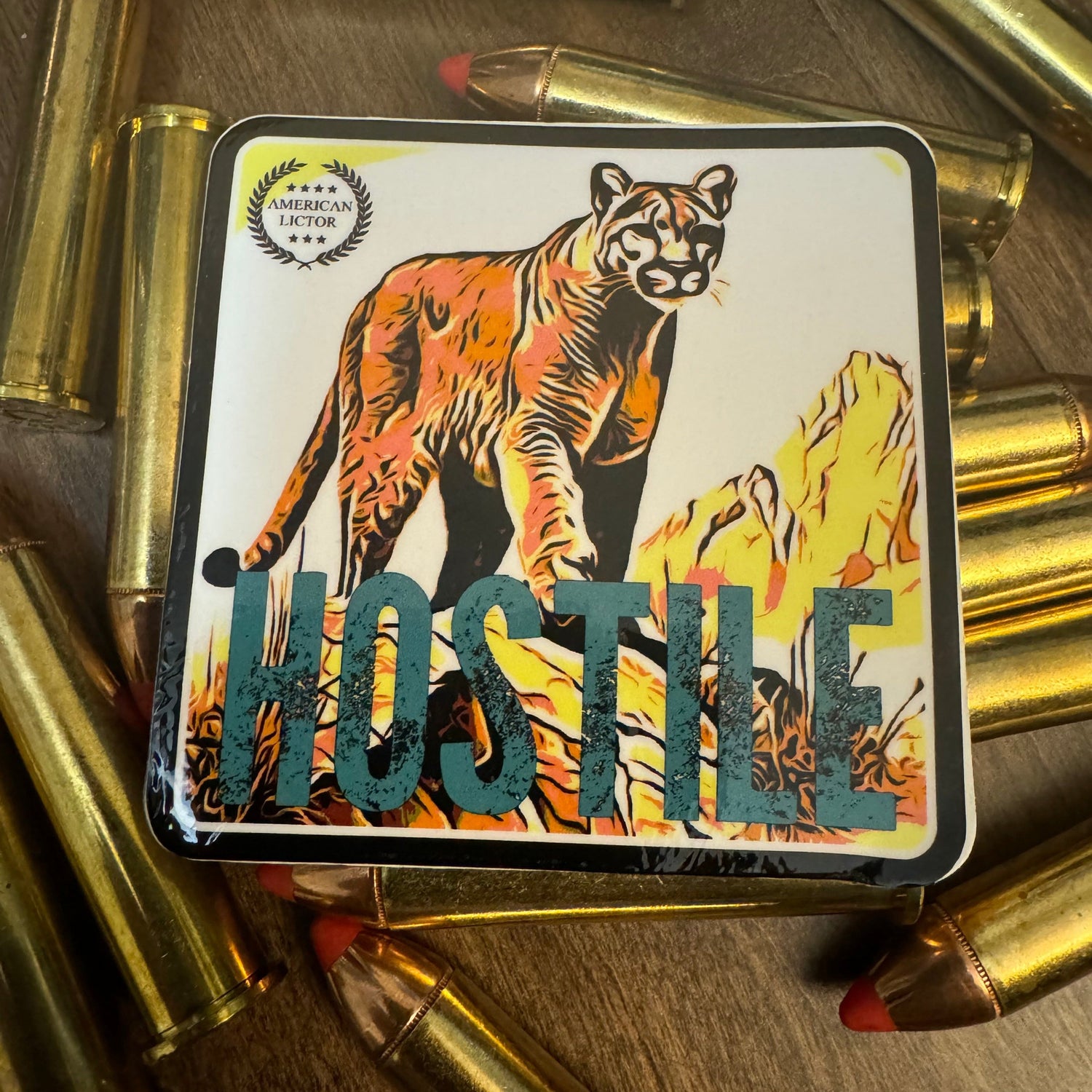 Sticker: Mountain Lion - Hostile