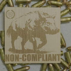 Boar the Non-Compliant Patriotic Sticker