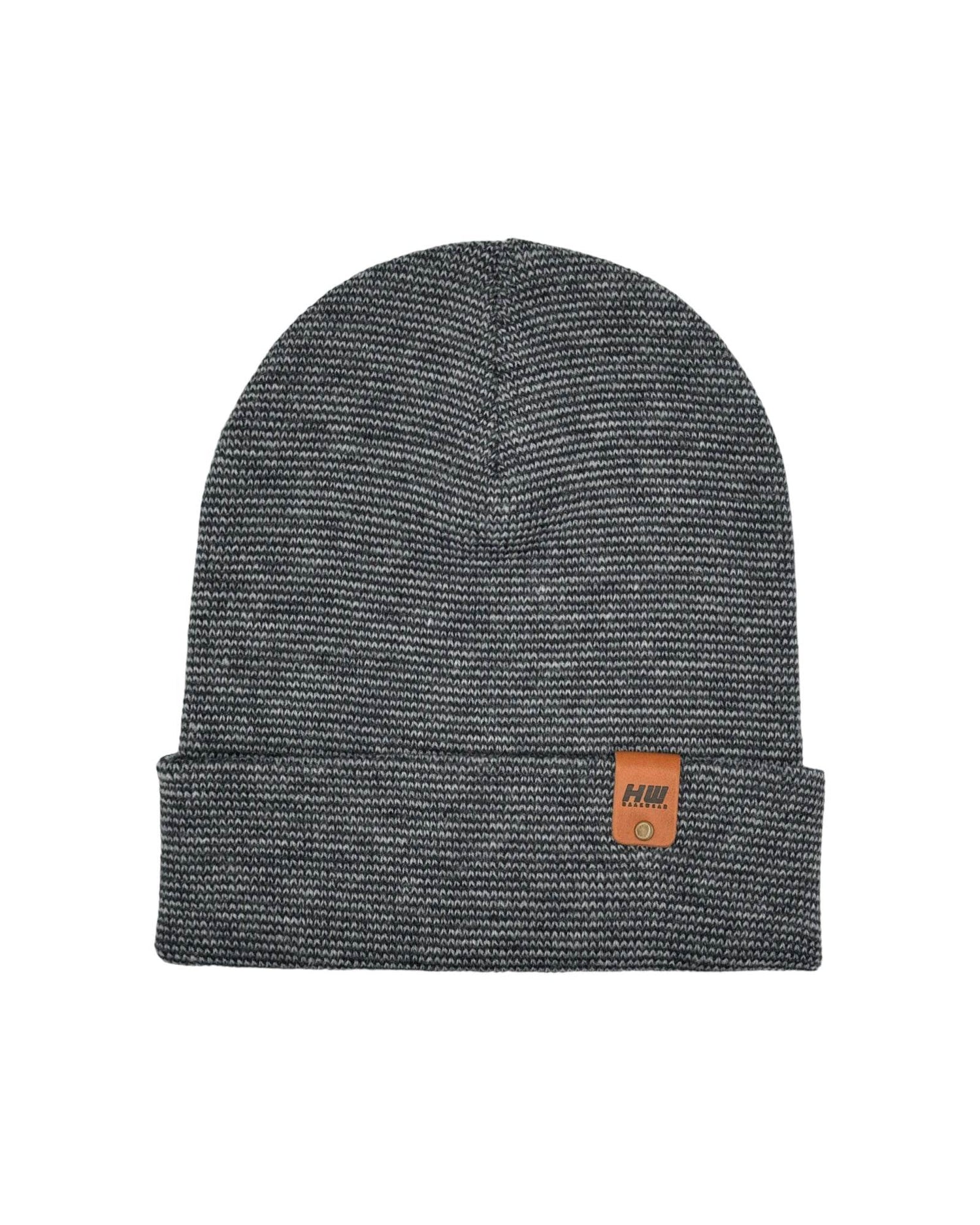 HAAKWEAR Classic Fusion Cuffed Beanie - Gray / Denim, Made in USA