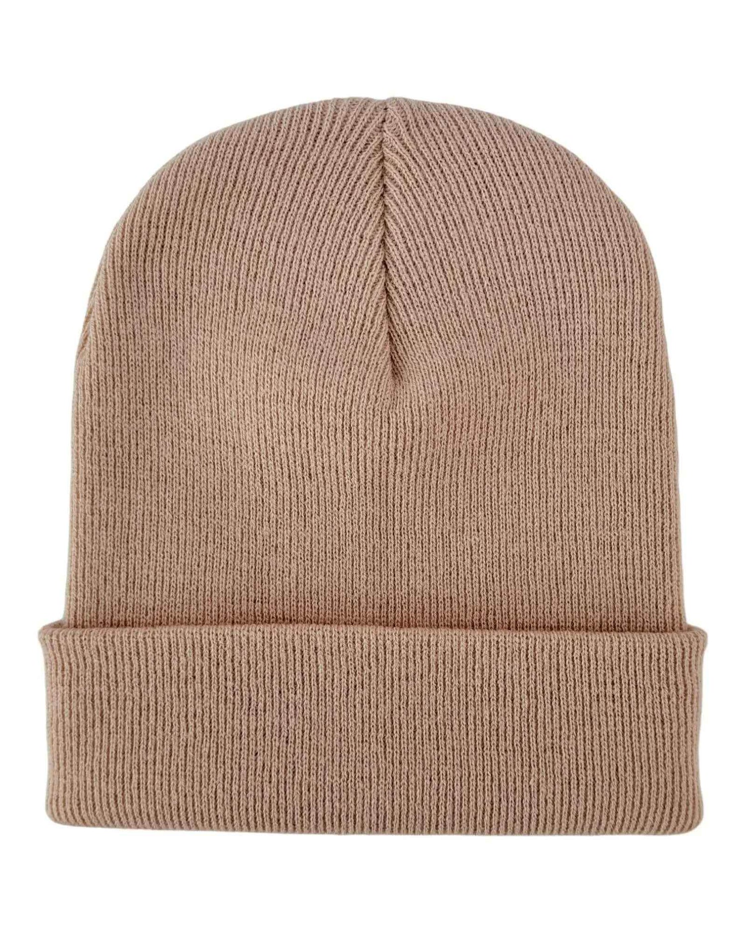 HAAKWEAR Knit Cuffed Classic Beanie / Hat - Dune Beige, Made in USA
