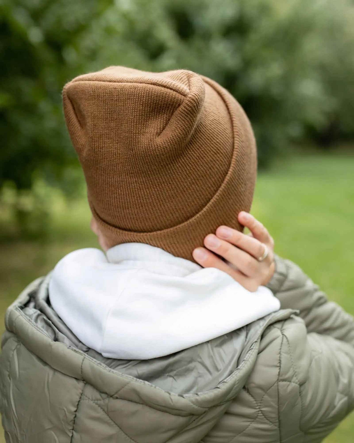 NEW HAAKWEAR H-Stitch Cuffed Beanie - Patented Design, Made in USA - Camel Brown