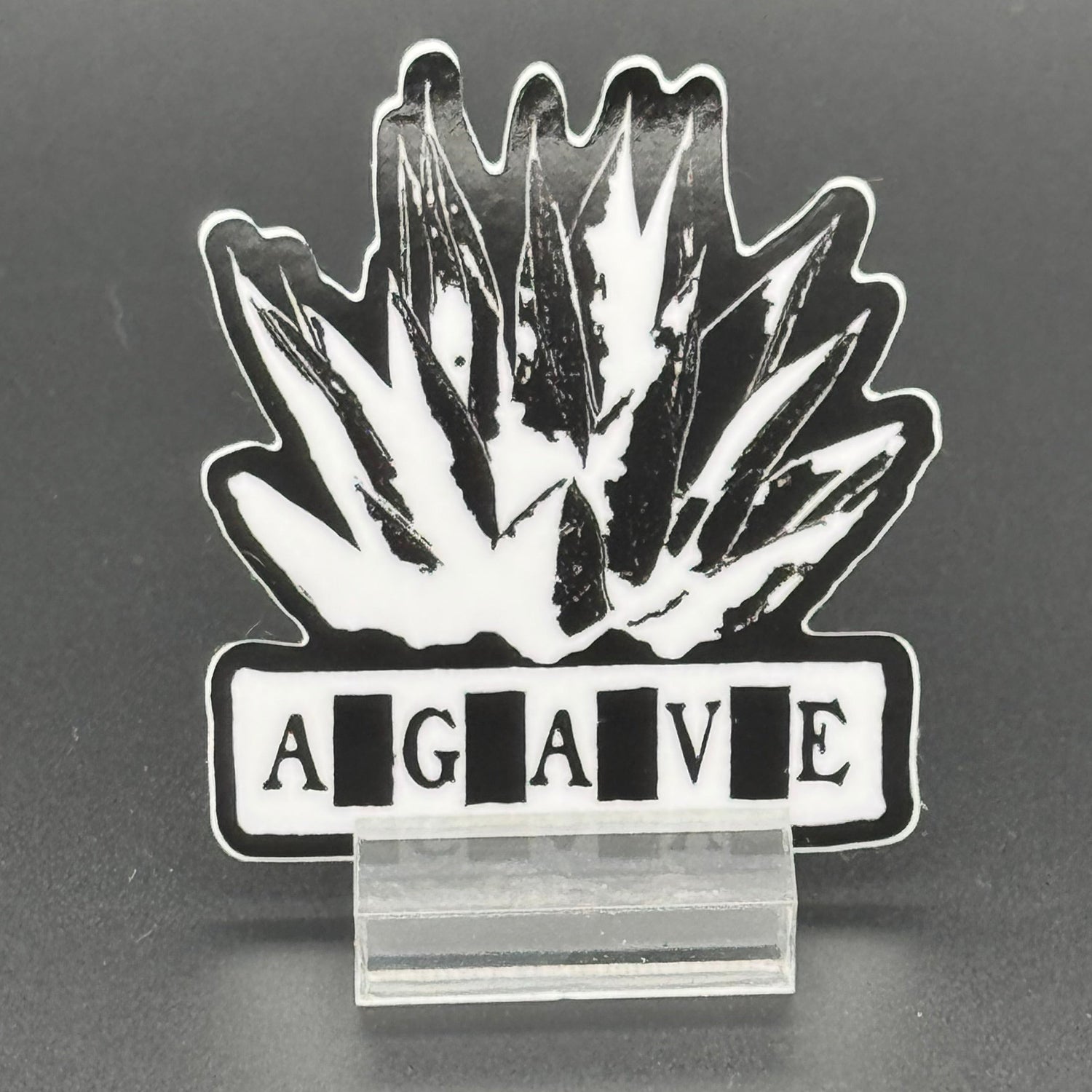 Sticker of Agave Logo in black and white 