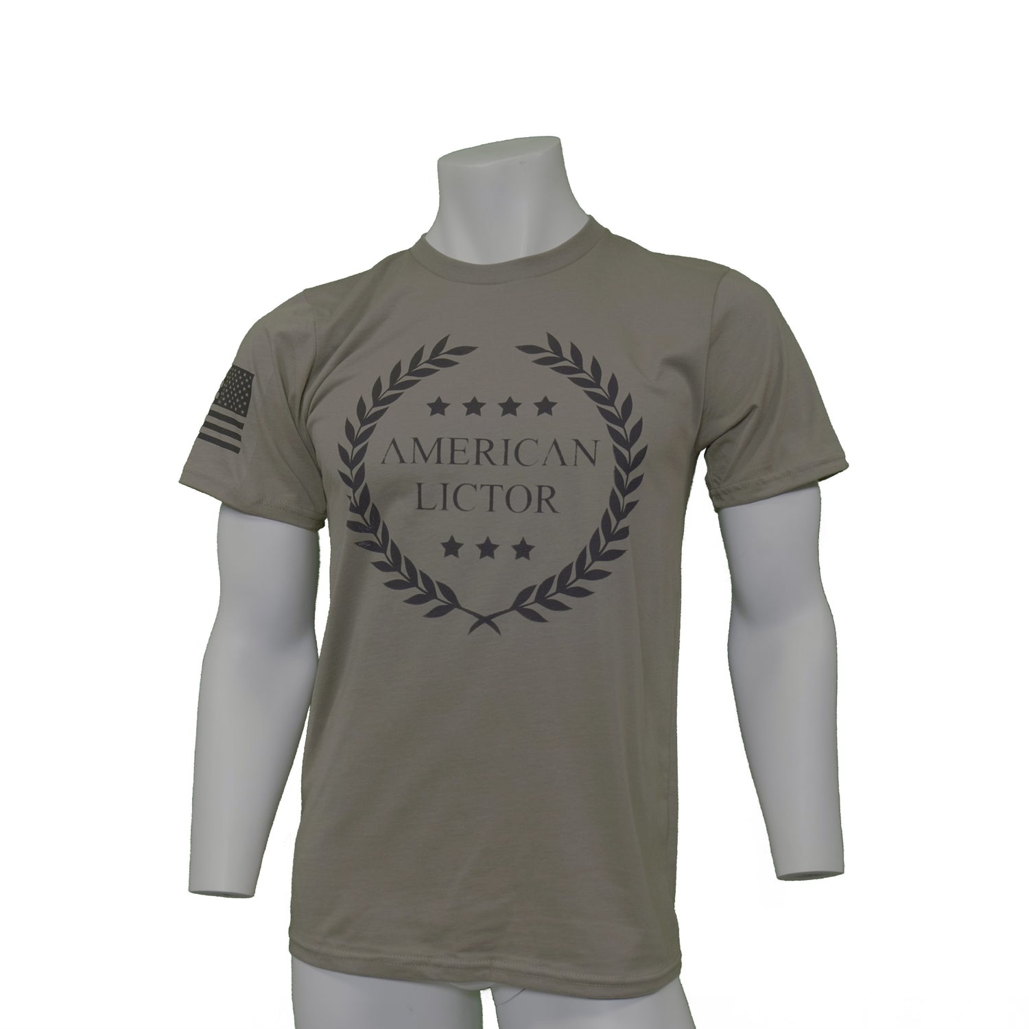 Laurel Logo Shirt - Coyote Brown - Patriotic t shirt