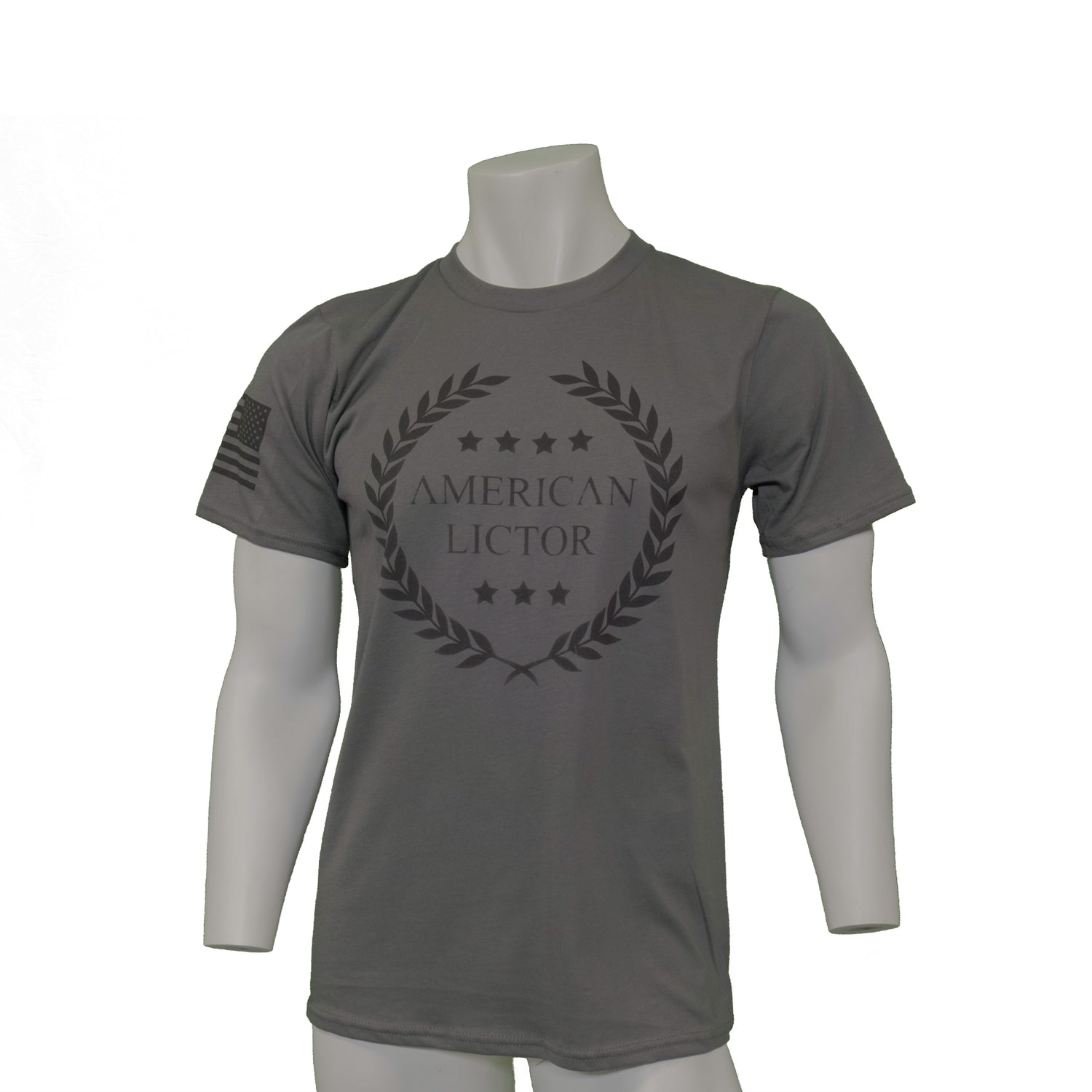 Laurel Logo Shirt - Dark Gray - Patriotic t shirt