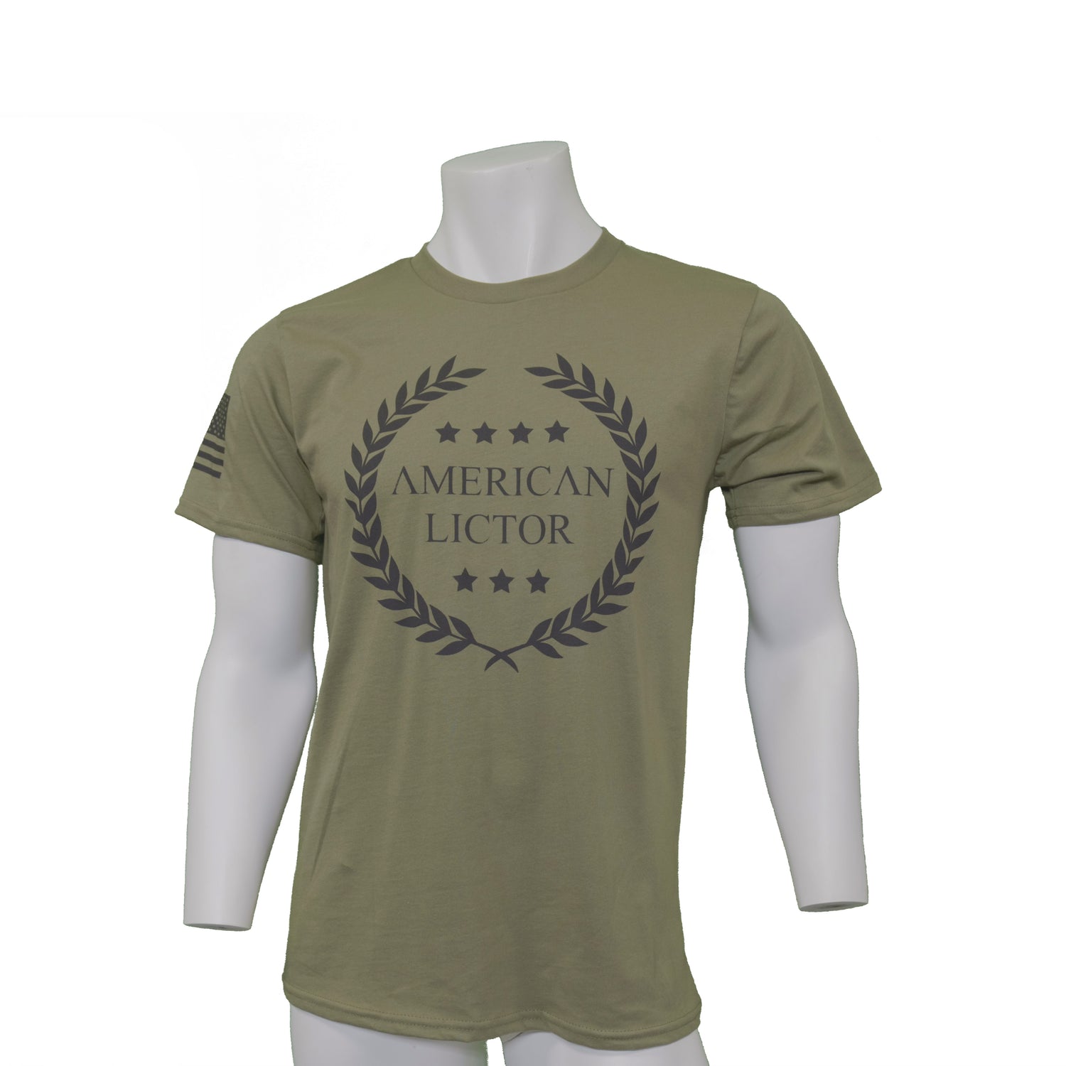 Laurel Logo Shirt - Military Green - Patriotic t shirt