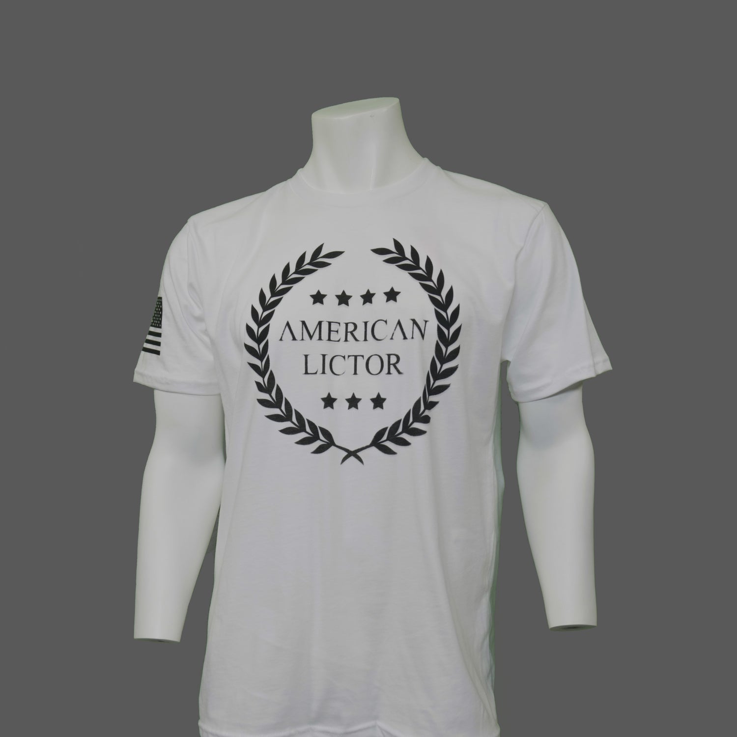 Laurel Logo Shirt - White - Patriotic t shirt